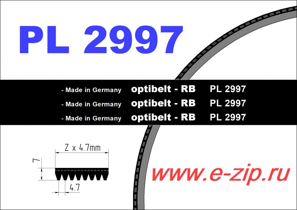   PL 2997 Optibelt  (  1 )