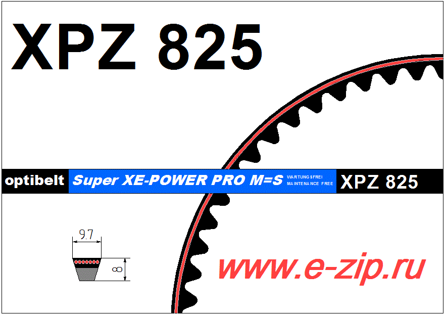   XPZ  825 Lw (Optibelt)