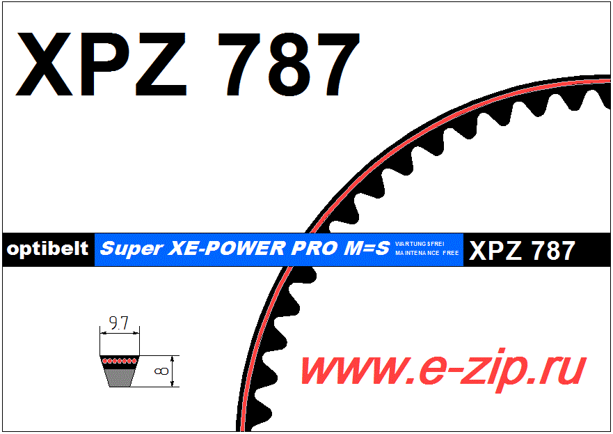   XPZ  787 Lw (Optibelt)