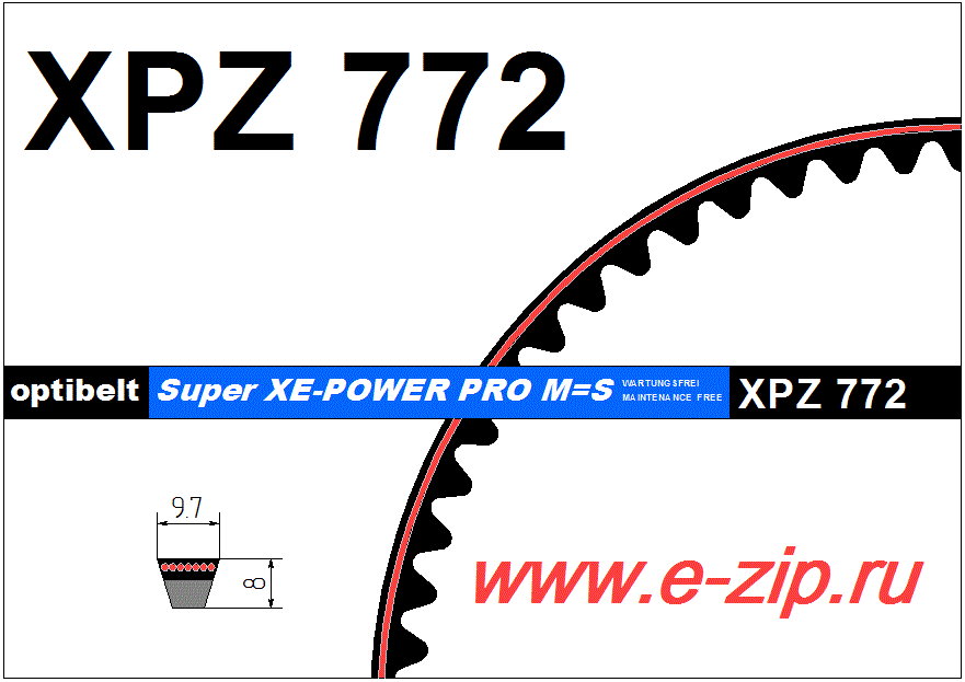   XPZ  772 Lw (Optibelt)