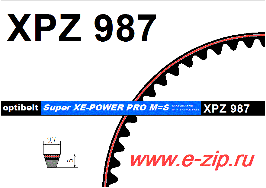   XPZ  987 Lw (Optibelt)