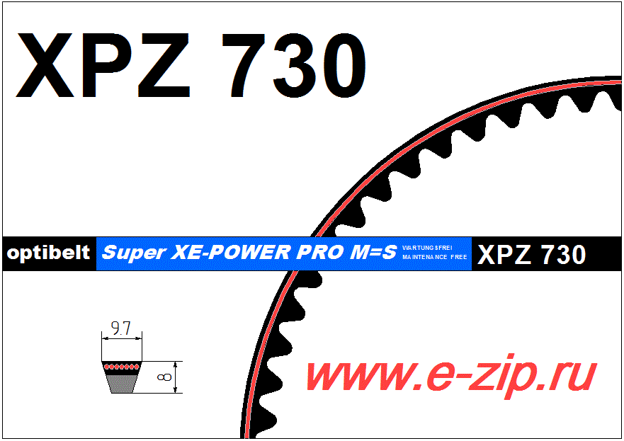   XPZ  730 Lw (Optibelt)