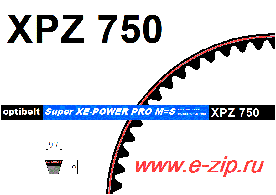   XPZ  750 Lw (Optibelt)