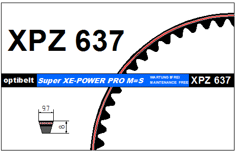   XPZ  637 Lw (Optibelt)